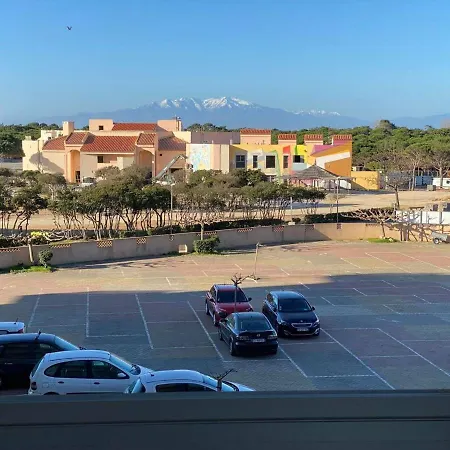 T3 Pour 6 Pers, Vue Et Montagne, Terrasse, Parking, Proche Plage, - Fr-1-81-550 Le Barcarès