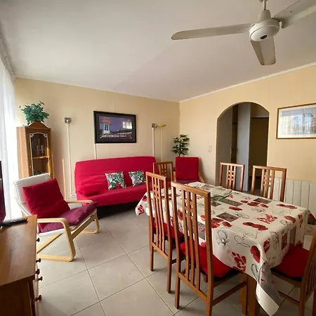 T3 Pour 6 Pers, Vue Et Montagne, Terrasse, Parking, Proche Plage, - Fr-1-81-550 Le Barcarès